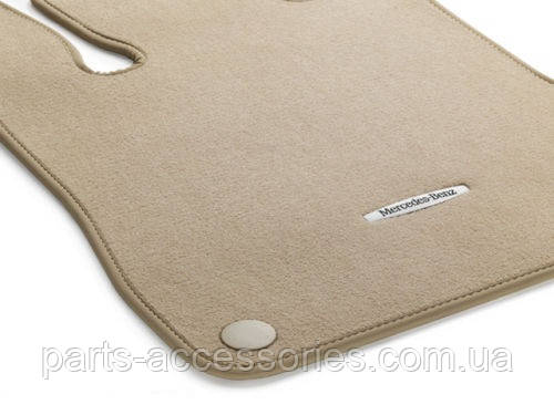 Килимки бежеві велюрові Mercedes SL SL-Class R231 2012-2021 Килими нові оригінал, фото 1