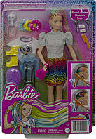 УЦІНКА! Лялька Барбі Райдужний Леопард Barbie Leopard Rainbow Hair Doll (Blonde) GRN81 Оригінал