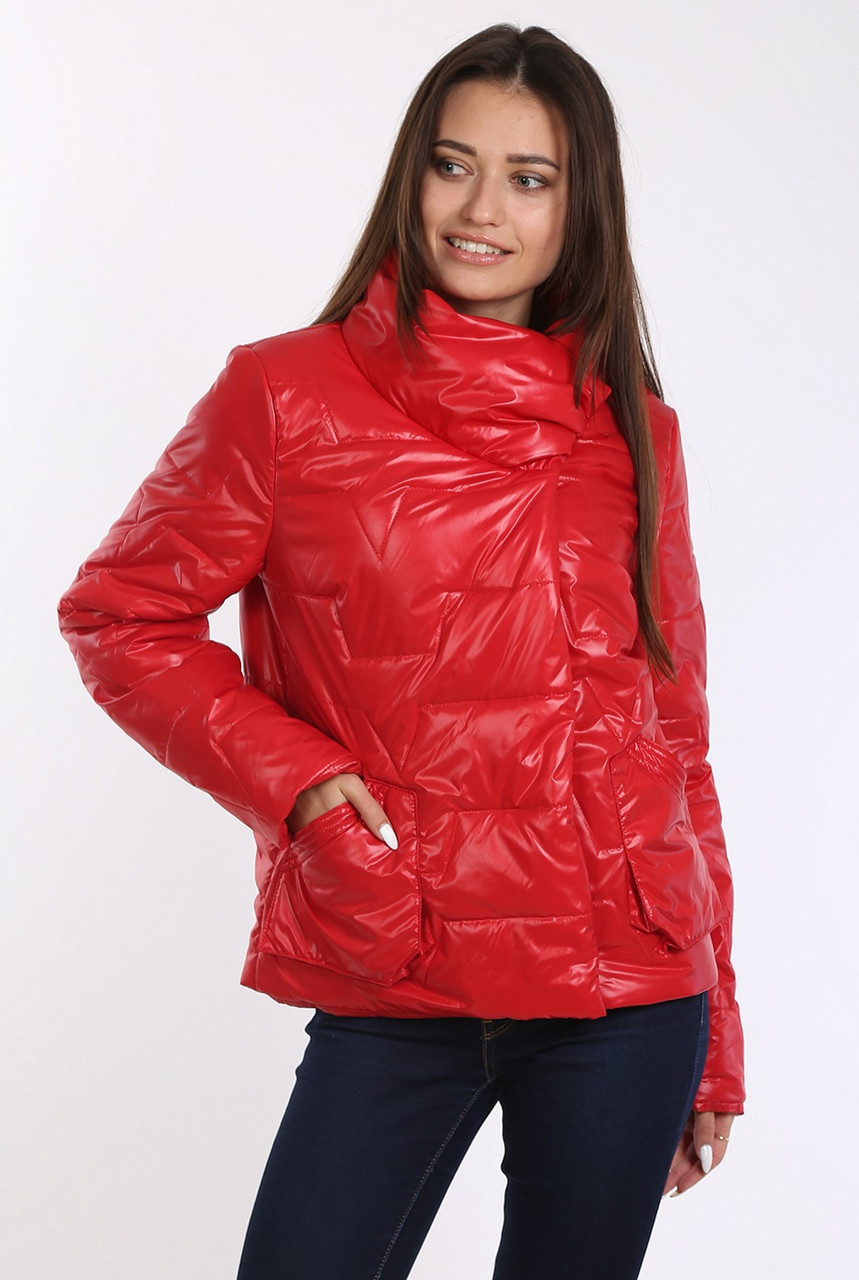 Куртка жіночої червоний монк лак 327+, 48