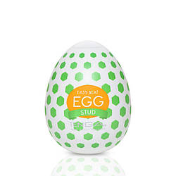 Мастурбатор-яйце Tenga Egg Stud з шестикутними виступами