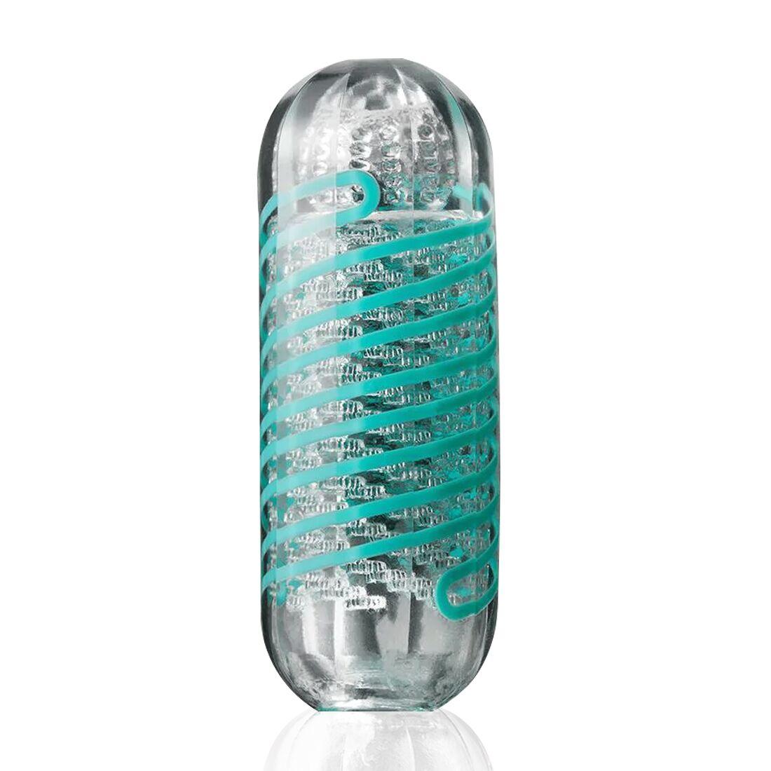 Мастурбатор Tenga Spinner Pixel з пружною стимулюючої спіраллю всередині