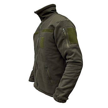 Флісова кофта 46 розмір TACTIC у кольорі олива з шевронами