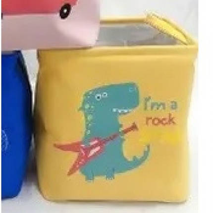 ЗАБРУДНЕНА Кошик для іграшок з бавовни CLR622 3 види мікс р-р корзини 35*25*37см в пакеті, фото 1