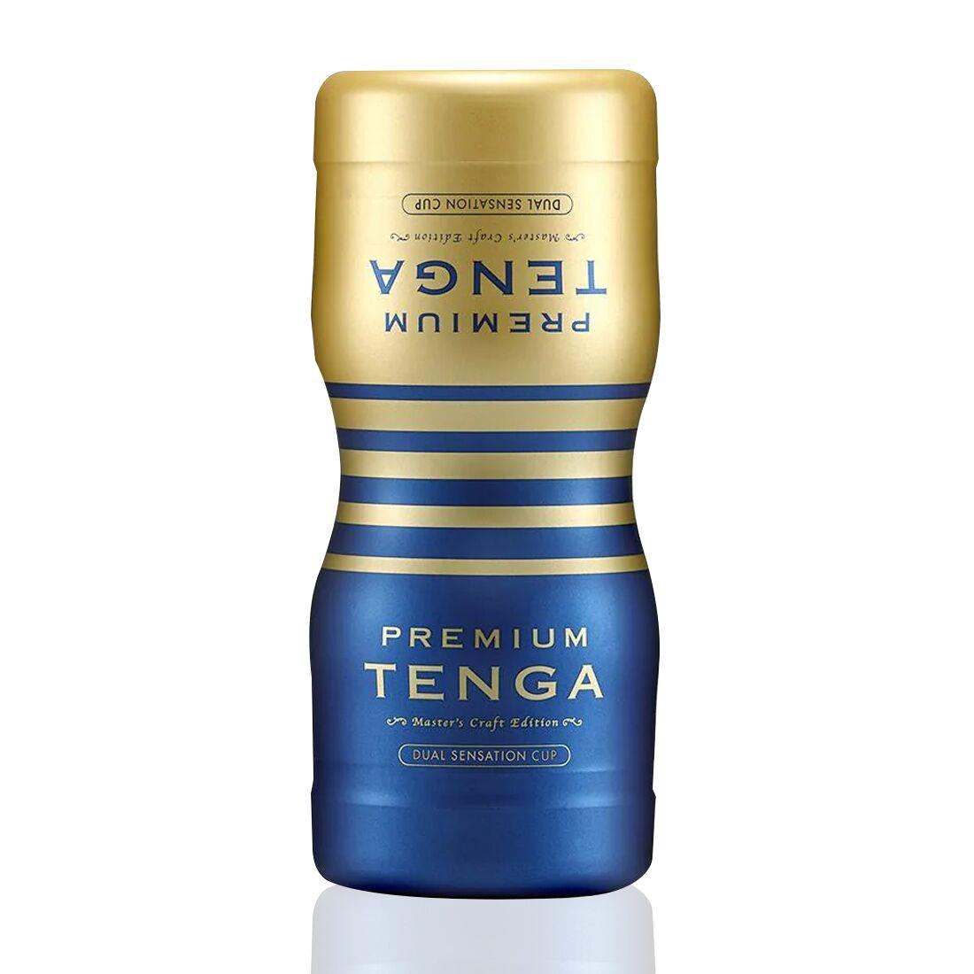 Мастурбатор Tenga Premium Dual Sensation Cup двосторонній, з двома незалежними каналами