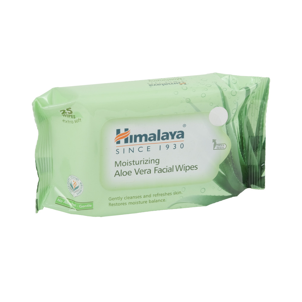 ВОЛОГІ СЕРВЕТКИ ДЛЯ ОБЛИЧЧЯ АЛОЕ ВЕРА ХІМАЛАЯ, ALOE VERA FACIAL WIPES HIMALAYA