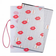 Блокнот А4 YES 48арк.764435 клітинка в пластиковій папці з малюнком BBF LIPS скоба (1)