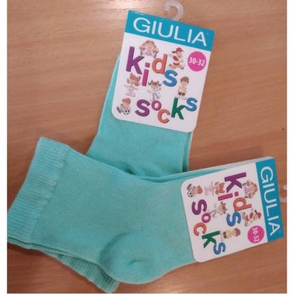 Шкарпетки дитячі 16 (24-26) KSL COLOR calzino-mentol бавовна 74% поліамід 22% еластан 4%, фото 1