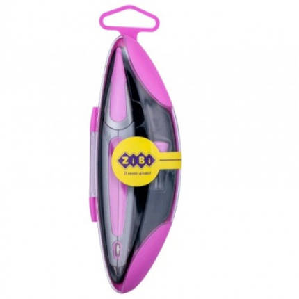 Циркуль ZiBi 5350-10 START ERGO в футлярі рожевий (1/24), фото 1