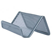 Підставка для візиток BUROMAX 6225-24 металева 95*80*45мм срібло(1/12)