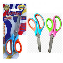 Ножиці дитячі CLASS 4287-06С 13 3см (сині) прогумовані ручки+каучук (1/24)