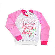 Джемпер для дівчинки Корал+Сірий 10-11років зріст 146 х/б 100% футер 3-х нитка ТМ ВАЛЕРІ-ТЕКС