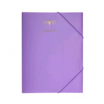 Папка на гумках А4 BUROMAX 3954-26 пластикова PASTEL бузковий (1/20), фото 1