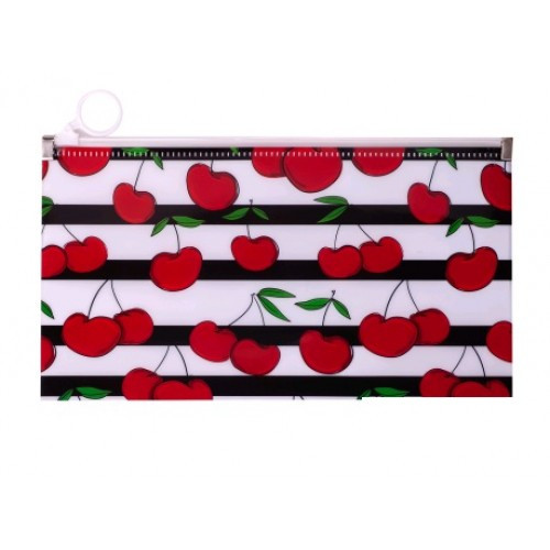 Папка-конверт DL на zip-lock BUROMAX 3964-05 CHERRY червоний (1/12)