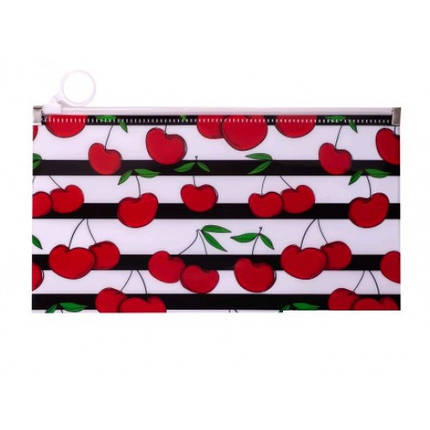Папка-конверт DL на zip-lock BUROMAX 3964-05 CHERRY червоний (1/12), фото 1