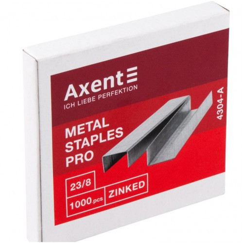 Скоби до степлера AXENT (№23/8) 4304 Pro 1000шт (1/20)