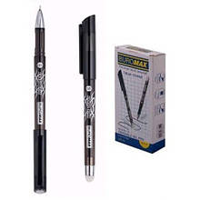 ПИШИ-СТИРАЙ ручка гелева BUROMAX 8300-02 ERASE SLIM 0.5 мм чорні чорнила(12шт в упаковці)/144