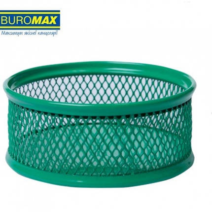 Підставка для скріпок BUROMAX 6221-04 метал. 80х40мм зелений (1/12), фото 1