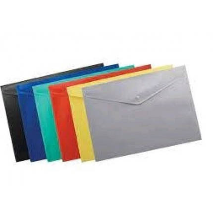 Папка-конверт А5 на кнопці BUROMAX 3935-04 матова зелений (6 шт. в упаковці), фото 1