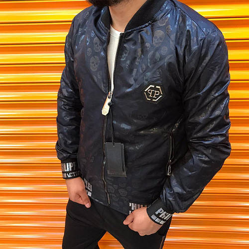 Купить Бомбер Philipp Plein - Blue, цена 1300 ₴ — Prom.ua (ID#1785100733)