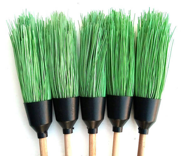 Метла пластиковая круглая с черенком длина 130 см (Горизонт) (ID ...