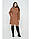 Стильне жіноче демісезонне пальто з капюшоном великого розміру, фото 4