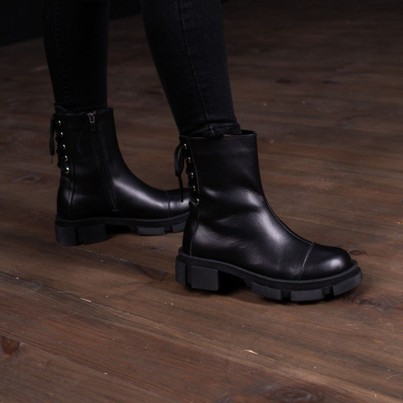 Черевики жіночі Fashion Jinx 90087 36 розмір 23,5 см Чорний (уцінка) код ID 4519327