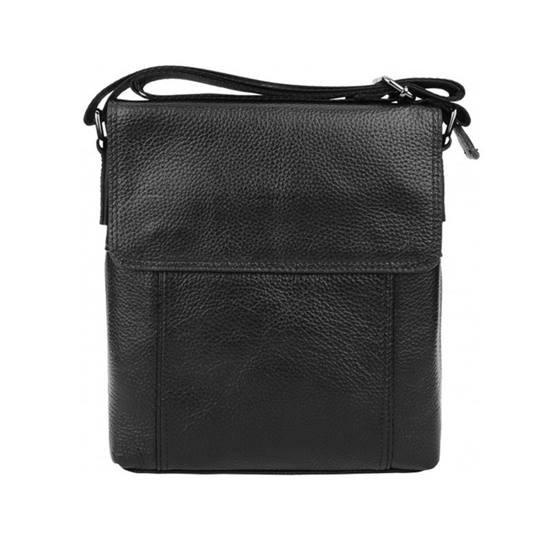 Чоловіча шкіряна сумка Borsa Leather 1t8153m-black 4119650, фото 1