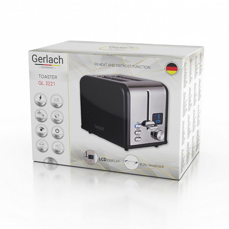 Тостер Gerlach GL-3221-black 1100 Вт, фото 2