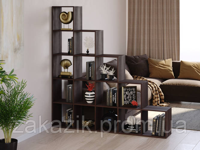 Стеллаж горка, перегородка для комнаты Moreli Stina В1776Ш1776Г300 ...