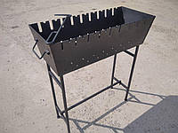 Мангал 4 мм товщина розбірної на 9 шампурів