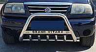 Кенгурятник на сузуки Гранд-Витара 1997-2005 с логотипом Grand Vitara передняя защита d60