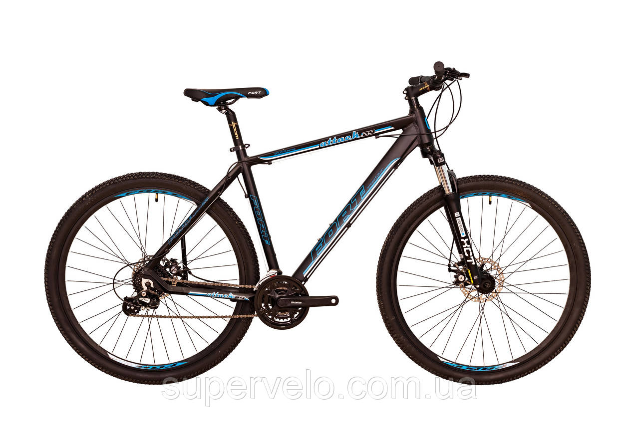 Велосипед Mascotte Attack 29" чорно-синій