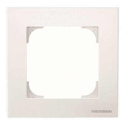 Рамка ABB Niessen Sky 1 пост 8571.1 BL Білий (2CLA857110A1101)