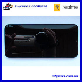 Дисплей із сенсором Oppo Realme C31 Black (4130168) сервісний оригінал у зборі з рамкою!