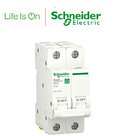 Автоматичний вимикач 2P, 10A, C, 6kA Schneider Electric Resi9, R9F12210