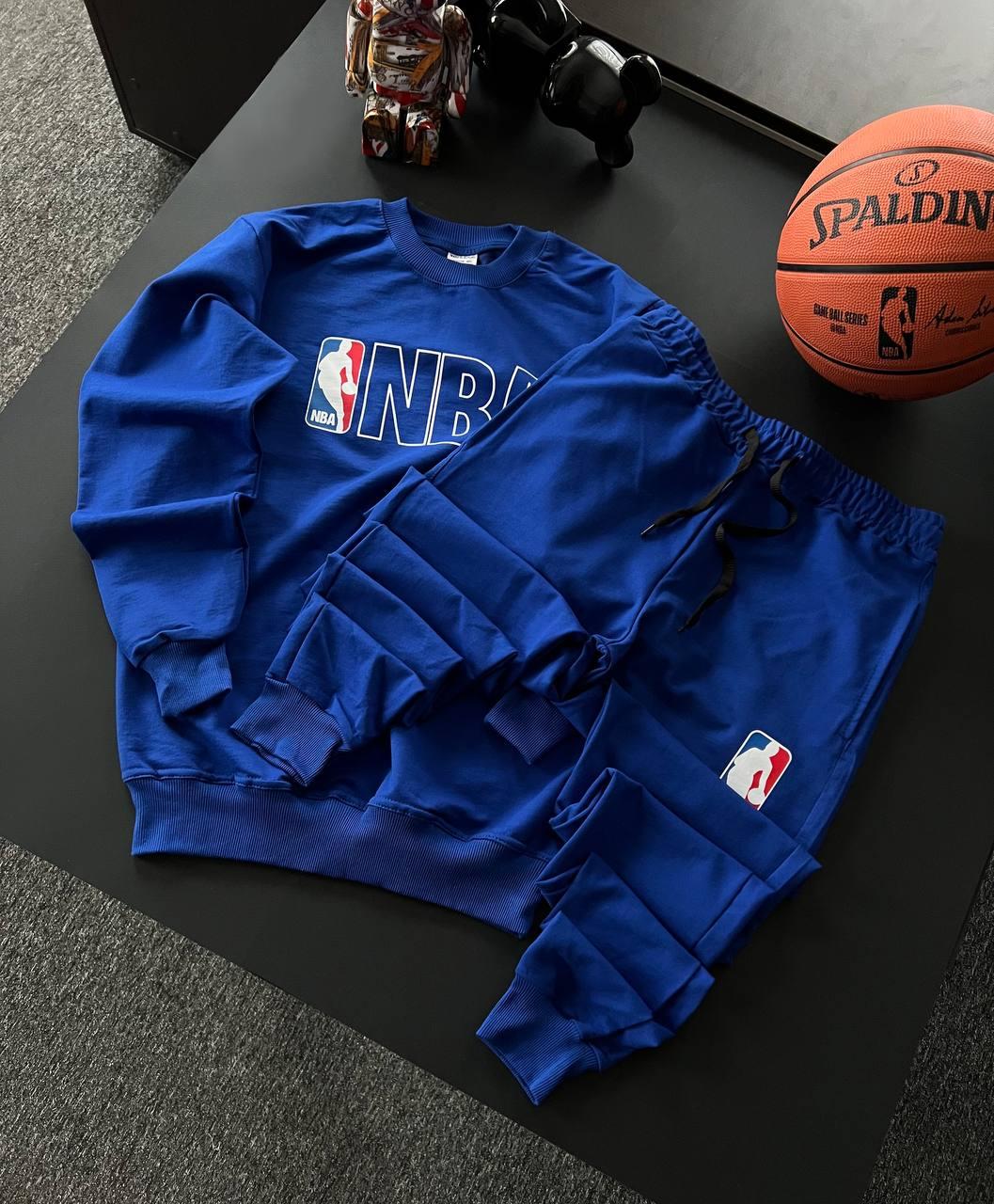 Спортивний костюм Nba чоловічий весняний осінній літній синій світшот штани весна осінь Нба, фото 1