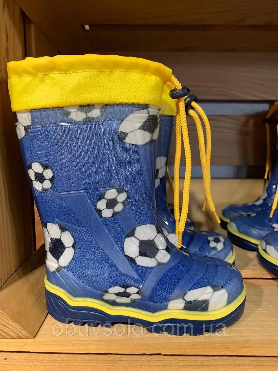 Гумові чоботи дитячі з утепленням Litma, фото 1