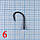 Карповий тефлоновий гачок Вайд Гейп #6 Карп Клуб, фото 2