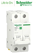 Автоматичний вимикач 2P, 16A, C, 6kA Schneider Electric Resi9, R9F12216