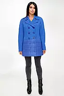 Женская куртка-пальто цвета электрик