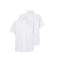 Комплект школьных рубашек для мальчика с коротким рукавом (2шт) 15-16лет