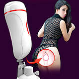 Мастурбатор із присоскою та вібрацією попа-вагіна "Eternal Love", фото 3