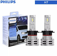 Philips LED H7 Ultinon Pro 3101 12 В/24 В 6000K яскраво-білі світлодіодні лампи для автомобільних фар, 2 шт.