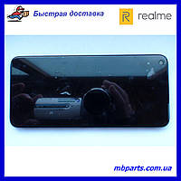 Дисплей с сенсором Oppo Realme 7 Black (4904664) сервисный оригинал в сборе с рамкой!
