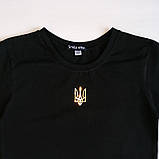 Патріотична футболка з золотим трезубом, фото 2