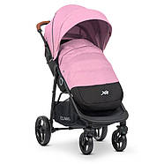 Коляска прогулянкова El Camino ME 1024 X4 Pink Lines книжка сталева рама чохол на ніжки, фото 8