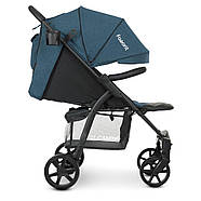 Коляска прогулочная El Camino Favorit v2 M 3409N Midnight Navy навантаження 22кг фаворит синя, фото 6