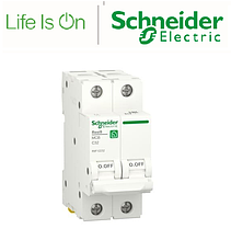 Автоматичний вимикач 2P, 32A, C, 6kA Schneider Electric Resi9, R9F12232