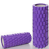 Масажер MS 0857-V (10 шт.) рулон для йоги, ЕVA, розмір 33-14 см, фіолетовий, у кульці, 14-33-14 см, фото 3