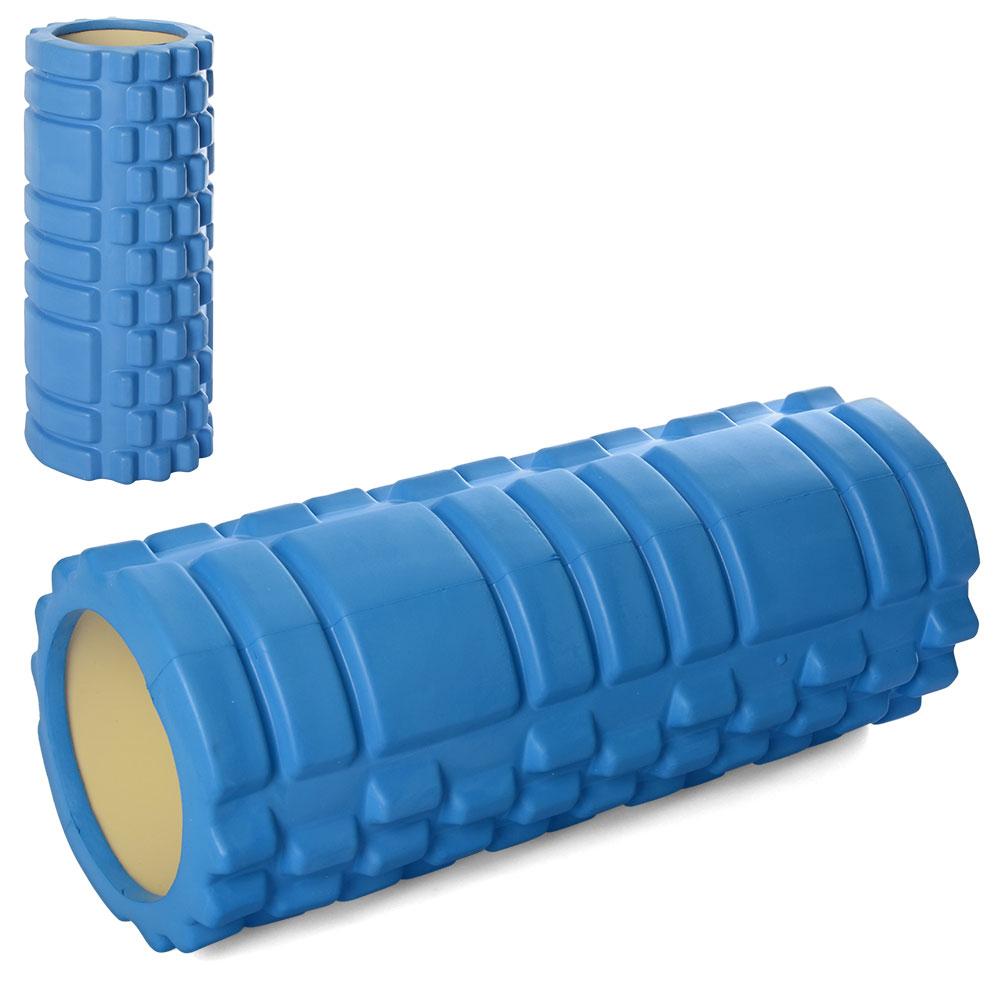 Масажер MS 0857-BL (10 шт.) рулон для йоги, ЕVA, розмір 33-14 см, синій, у кульці, 14-33-14 см
